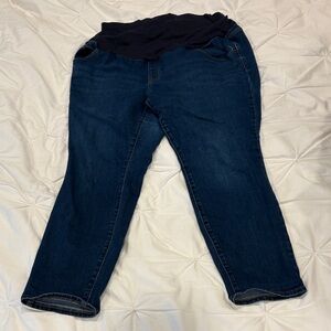 Old Navy Women's Maternity Skinny Jeans - Dark Blue